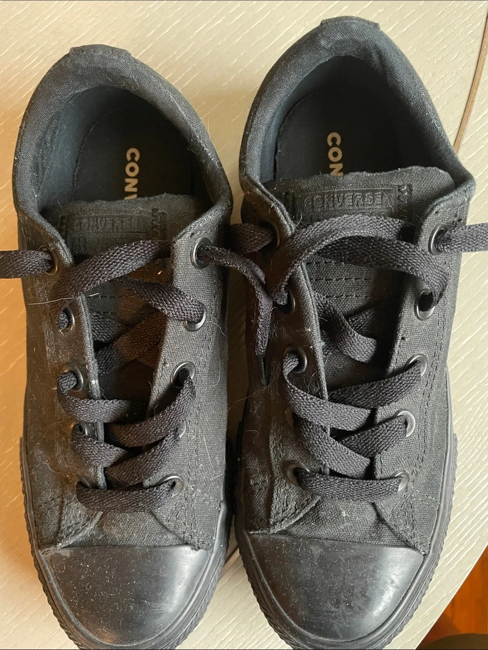 Converse Black Low Top Canvas Sneakers